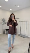KAHVE 0774 TAŞ İŞLEMELİ TUNİK