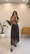 KAHVE 0848 KEMERLİ ETEK 