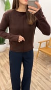 KAHVE 0855 TRİKO KAZAK 