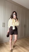 KAHVE 1040 KEMERLİ ŞORT 