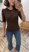 KAHVE 10731 FİTİLLİ DÜĞMELİ TRİKO 