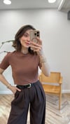 KAHVE 1075 BASİC KISA KOL TİŞÖRT 