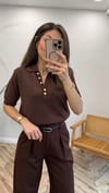 KAHVE 1111 SİMLİ TRİKO KAZAK 