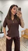 KAHVE 1111 SİMLİ TRİKO KAZAK 