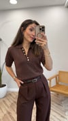KAHVE 1111 SİMLİ TRİKO KAZAK 