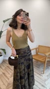KAHVE 1118 ŞİFON BANDANA ETEK
