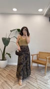 KAHVE 1118 ŞİFON BANDANA ETEK