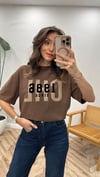 KAHVE 1129 BASKILI TİŞÖRT 