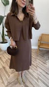 KAHVE 1137 GÖMLEK ELBİSE TAKIM
