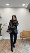 KAHVE 1142 DESENLİ HIRKA  