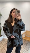 KAHVE 1142 DESENLİ HIRKA  