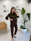 KAHVE 1155 ZARA KUMAŞ PANTOLON