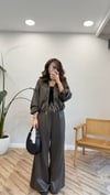 KAHVE 1231 DERİ CEKET TAKIM 