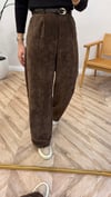 KAHVE 1246 KEMERLİ PANTOLON