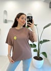 KAHVE 1259 SAD BEAR BASKILI TSHİRT 