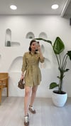 KAHVE 1585 KISA GÖMLEK ELBİSE 