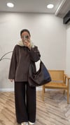 KAHVE 1585 KÜRK DETAY CEKET 