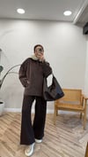 KAHVE 1585 KÜRK DETAY CEKET 