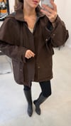 KAHVE 168 PELERİN TRENÇ 