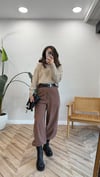 KAHVE 1723 KEMERLİ HAVUÇ PANTOLON 