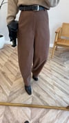 KAHVE 1723 KEMERLİ HAVUÇ PANTOLON 