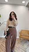 KAHVE 1723 KEMERLİ HAVUÇ PANTOLON 