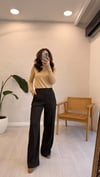 KAHVE 1753 ÇİZGİLİ PANTOLON