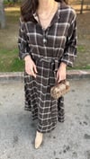KAHVE 1875 KARELİ ELBİSE 