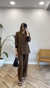 KAHVE 2171 KEMERLİ PANTOLON