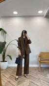 KAHVE 2171 KEMERLİ PANTOLON