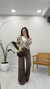 KAHVE 2295 GENİŞ JEAN 