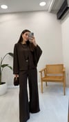 KAHVE 2376 KEMERLİ TAKIM  