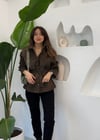 KAHVE 2414 LEOPAR DESEN CEKET 