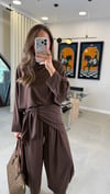 KAHVE 2437 ŞALVAR TAKIM 
