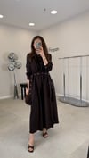 KAHVE 2492 KEMERLİ ELBİSE 