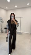 KAHVE 2604 ÇİZGİLİ PANTOLON 