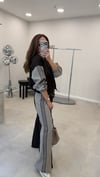 KAHVE 2604 ÇİZGİLİ PANTOLON 