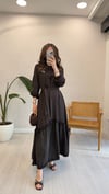 KAHVE 2675 BROŞLU ELBİSE 