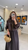 KAHVE 2677 ELBİSE 