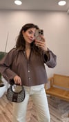 KAHVE 2966 BÜZGÜLÜ GÖMLEK