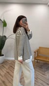 KAHVE 3030 ÇİZGİLİ SWEAT