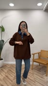 KAHVE 3133 KOT GARNİLİ SWEAT