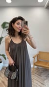 KAHVE 3173 ASKILI ELBİSE