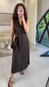KAHVE 3173 TENSEL ELBİSE 