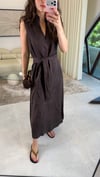 KAHVE 3173 TENSEL ELBİSE 