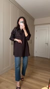 KAHVE 3272 BONCUK İŞLEME GÖMLEK