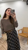 KAHVE 3365 EKOSE KEMERLİ ETEK 