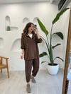KAHVE 33651 ÇITÇIT DETAY SWEAT
