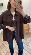 KAHVE 34177 TENCEL GÖMLEK 