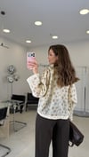KAHVE 3448 ETNİK DESEN GÖMLEK 